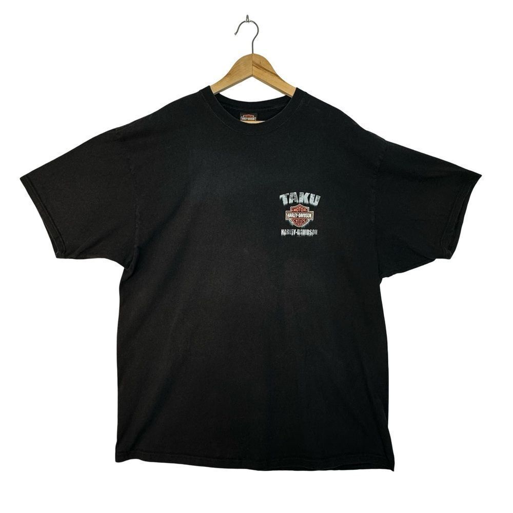 HARLEY DAVIDSON Taku Juneau Alaska Black Tshirt Size XXL 3XL